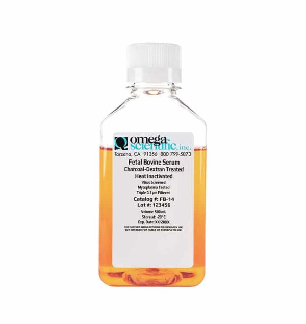 Fetal Bovine Serum, Charcoal-Dextran Treated, Heat Inactivated (FB-14)